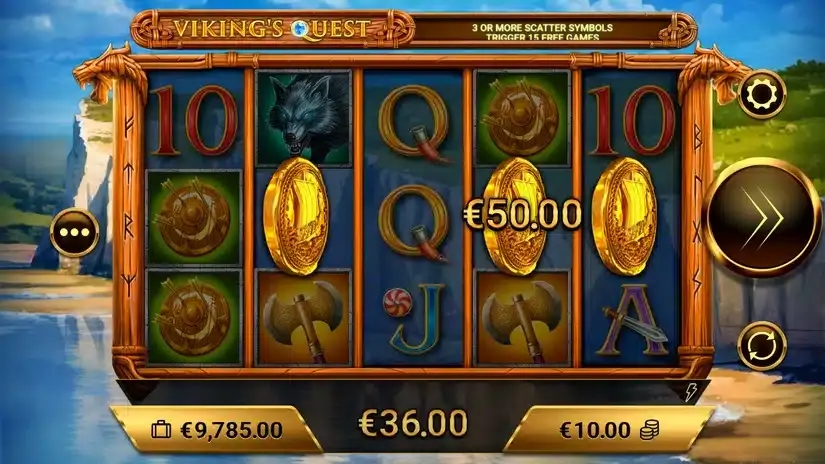 Viking’s Quest slot screenshot 2