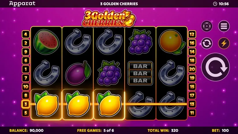 3 Golden Cherries slot screenshot 4