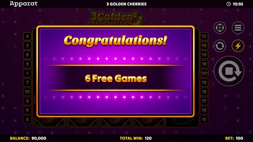 3 Golden Cherries slot screenshot 3