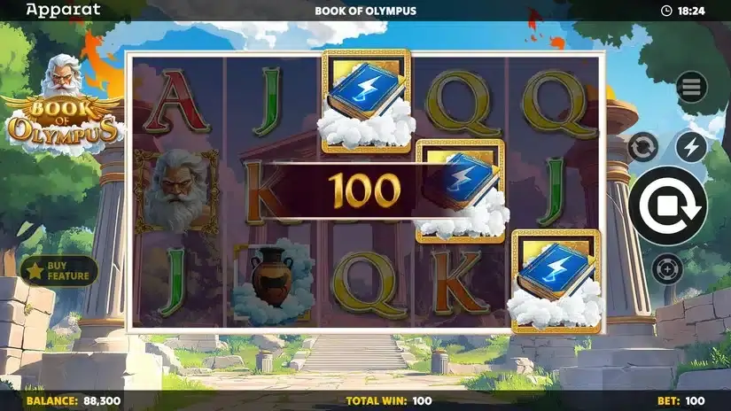 Book of Olympus slot screenshot 2