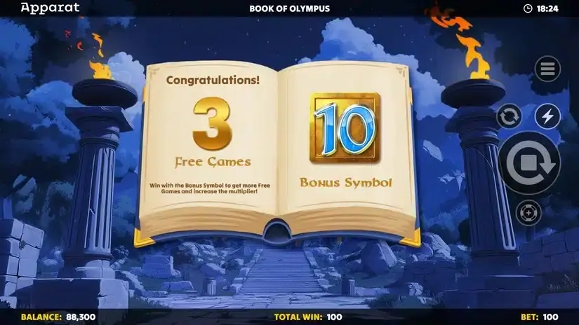 Book of Olympus slot screenshot 3