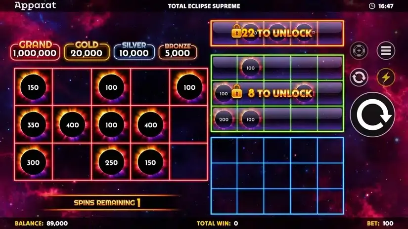 Total Eclipse Supreme slot screenshot 2