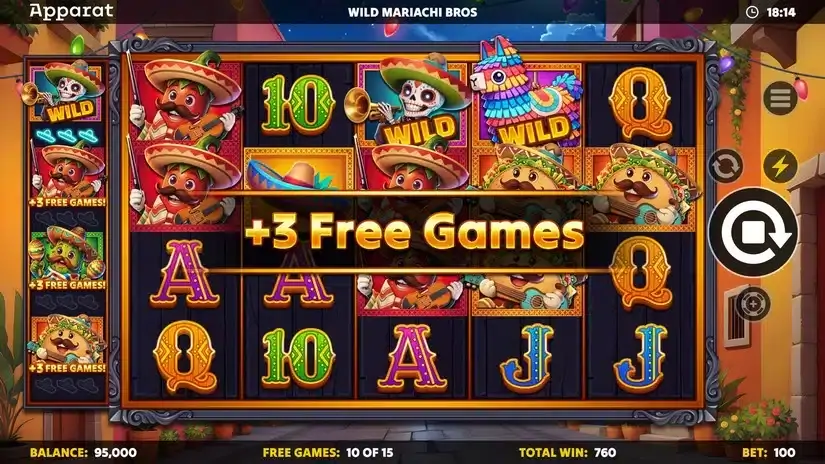 Wild Mariachi Bros slot screenshot 6