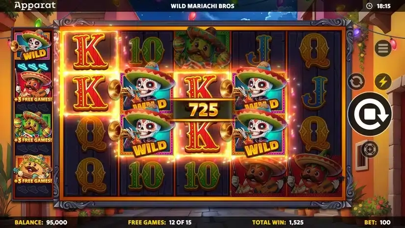 Wild Mariachi Bros slot screenshot 7