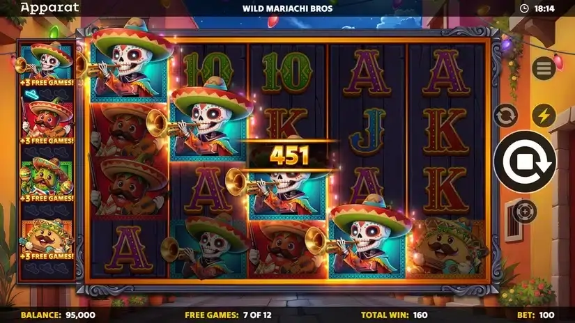 Wild Mariachi Bros slot screenshot 5