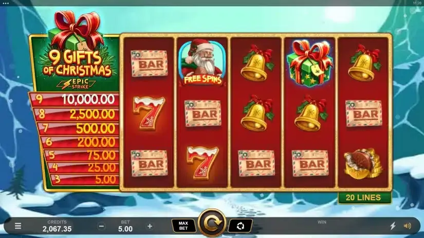 9 Gifts of Christmas slot screenshot 