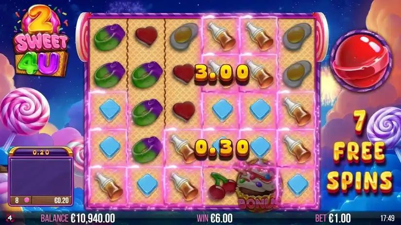 2 Sweet 4 U slot screenshot 4