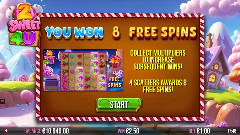 2 Sweet 4 U slot screenshot 3