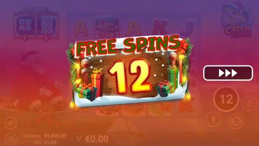 Big Catch Xmas slot screenshot 2