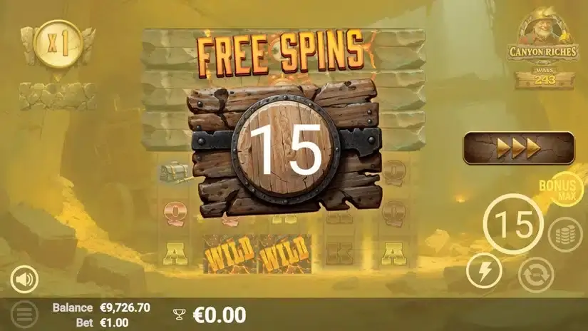 Canyon Riches slot screenshot 3