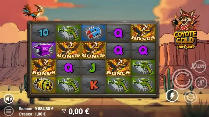 Coyote Gold slot screenshot 3