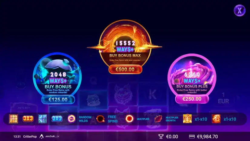 CritterPop slot screenshot 3