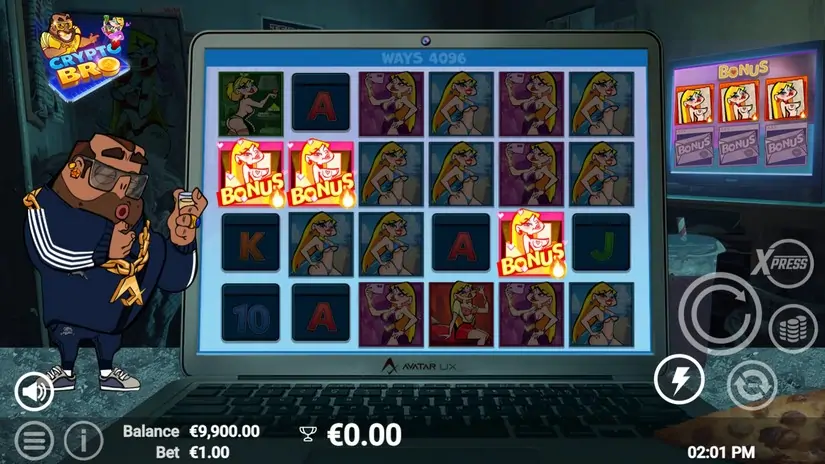 Crypto Bro slot screenshot 2