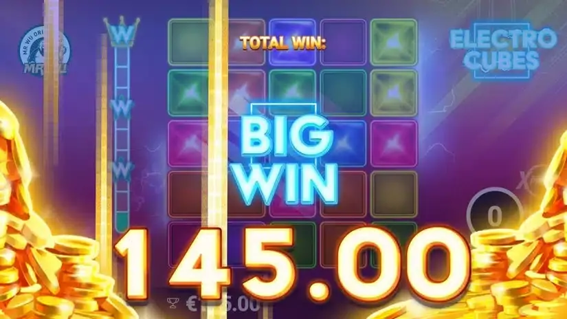 Electro Cubes slot screenshot 