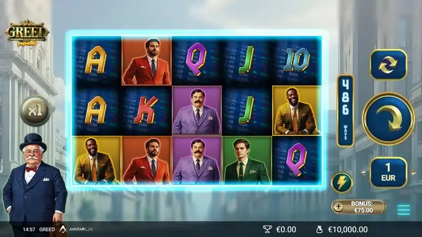 Greed slot screenshot 