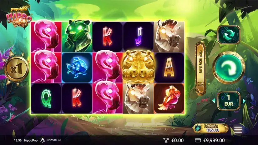 HippoPop slot screenshot 