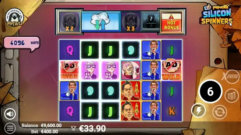 Silicon Spinners slot screenshot 