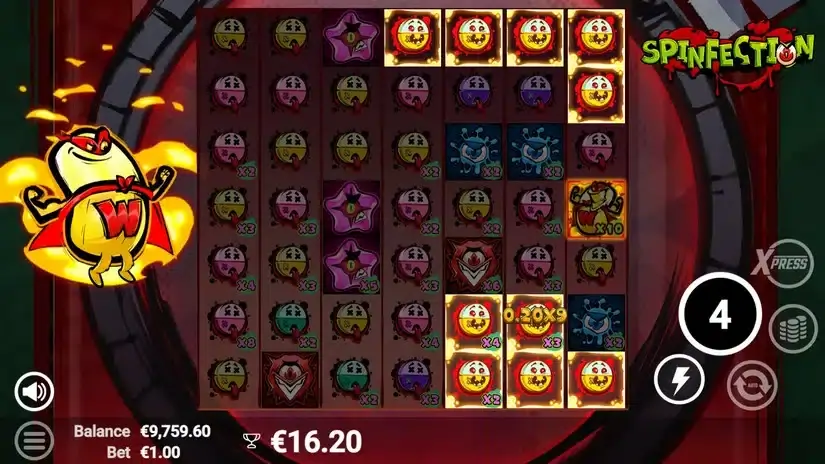 Spinfection slot screenshot 