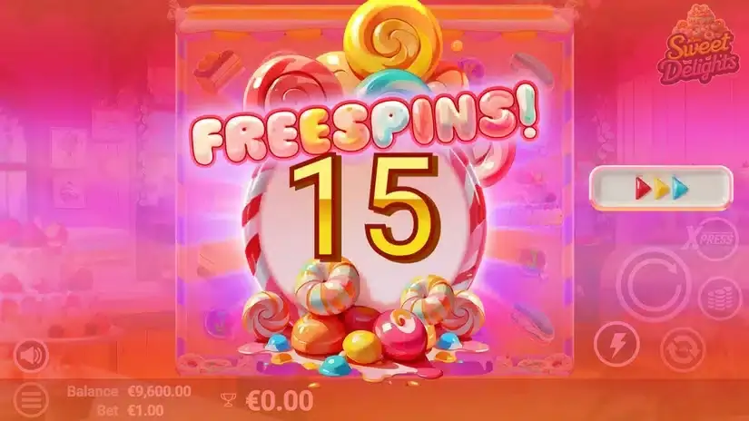 Sweet Delights slot screenshot 2