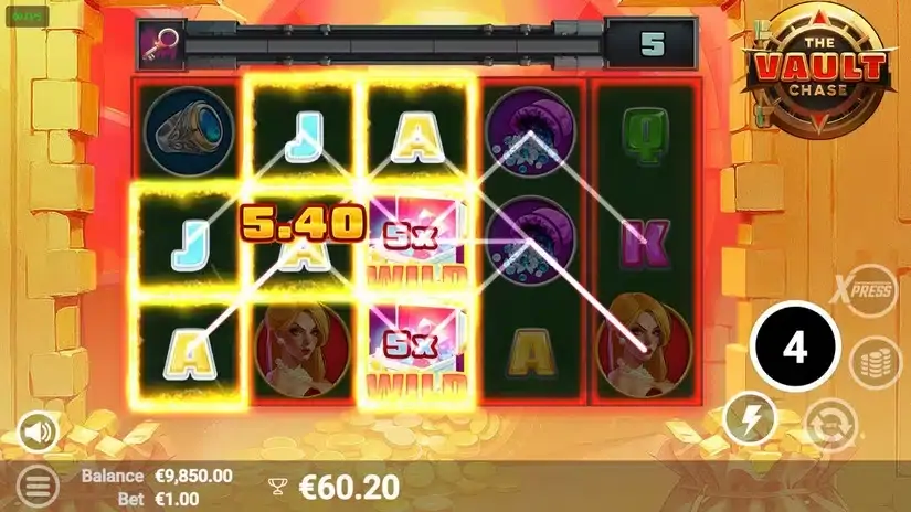 The Vault Chase slot screenshot 