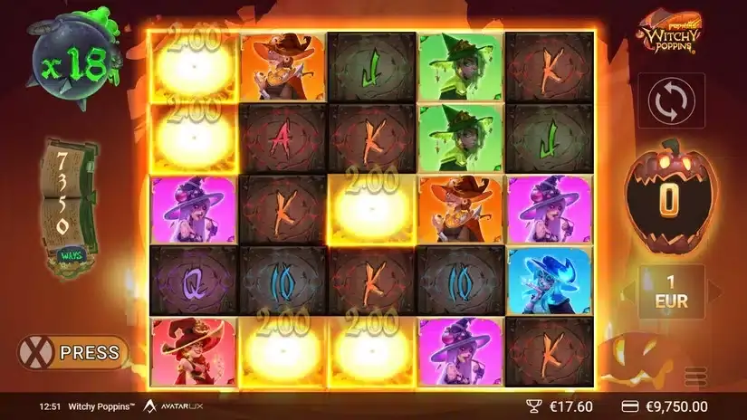 WitchyPoppins slot screenshot 4
