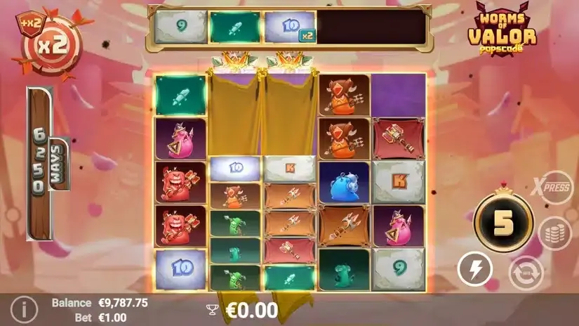 Worms of Valor slot screenshot 4