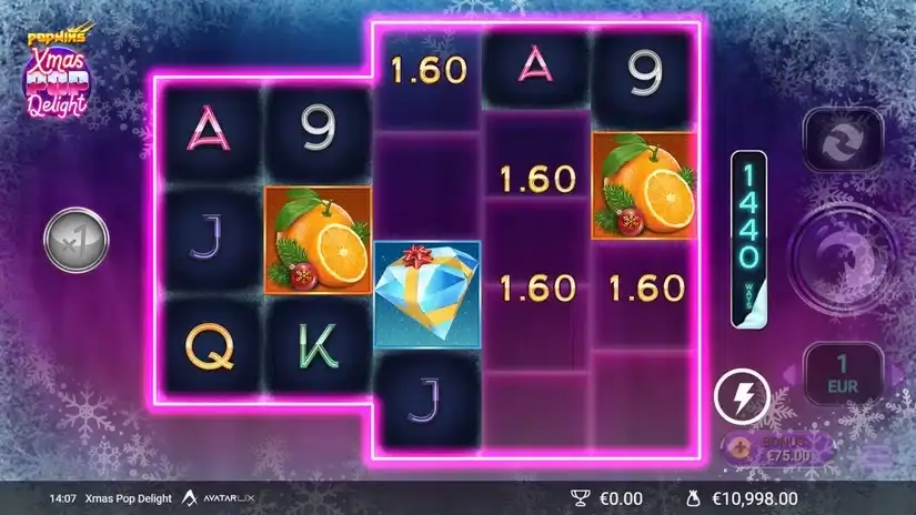 XmasPop Delight slot screenshot 2