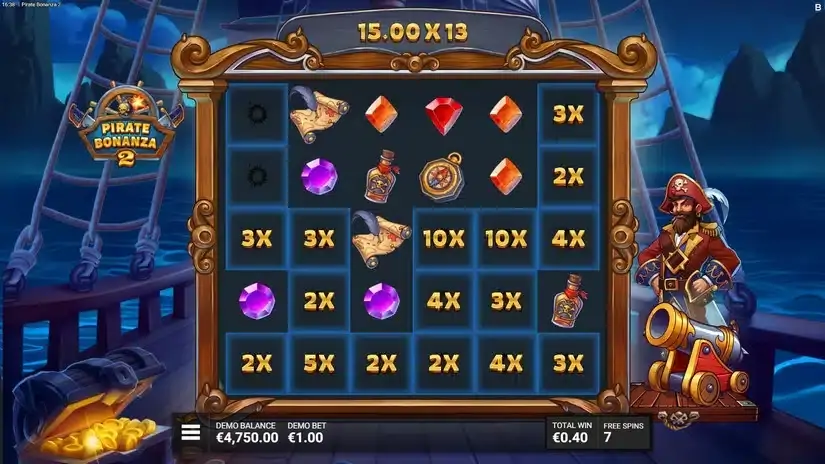 Pirate Bonanza 2 slot screenshot 5