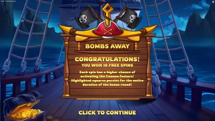 Pirate Bonanza 2 slot screenshot 3