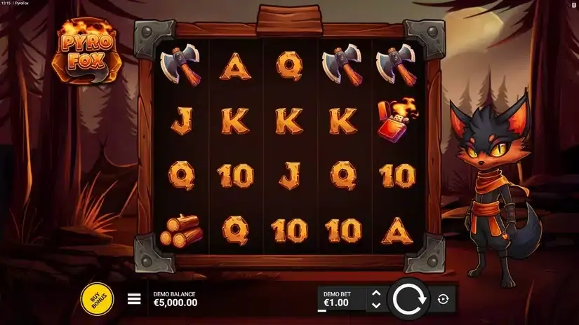 Pyrofox slot screenshot 