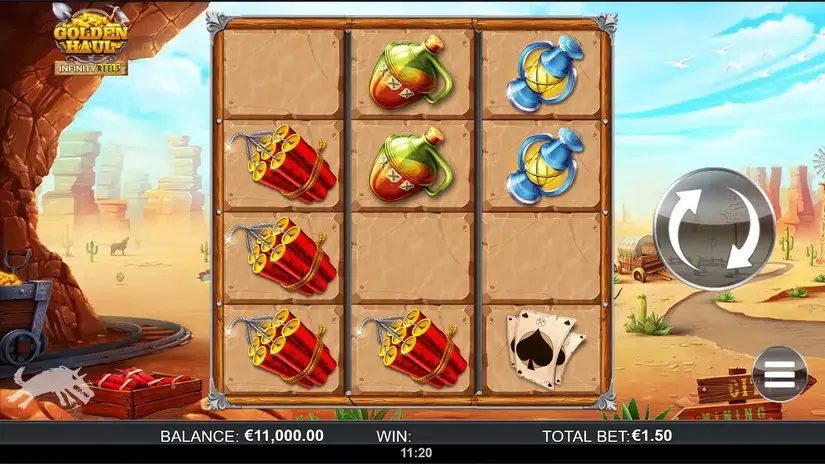 Golden Haul Infinity Reels slot screenshot 