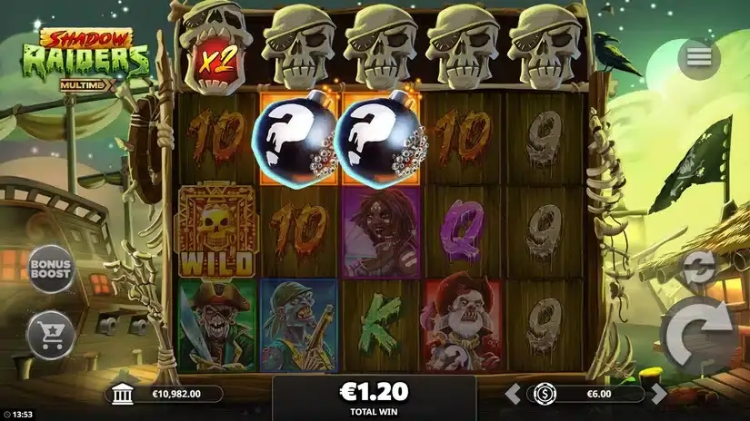 Shadow Raiders MultiMax slot screenshot 2