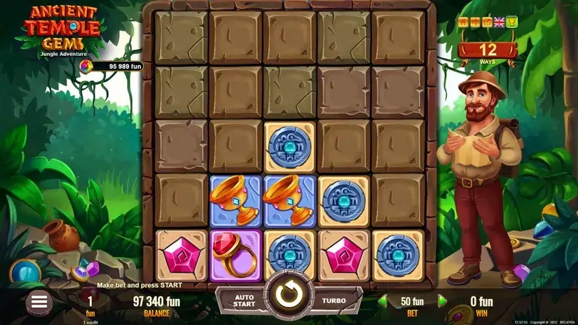 Ancient Temple Gems slot screenshot 