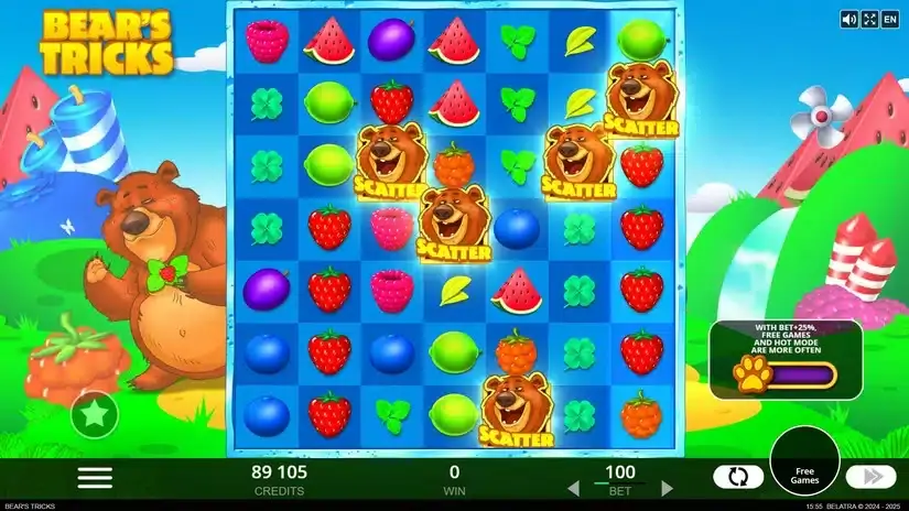 Bear’s Tricks slot screenshot 3