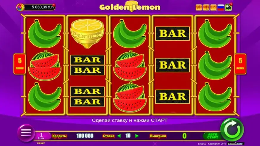 Golden Lemon slot screenshot 1
