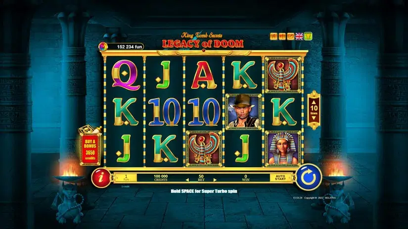 Legacy of Doom slot screenshot 