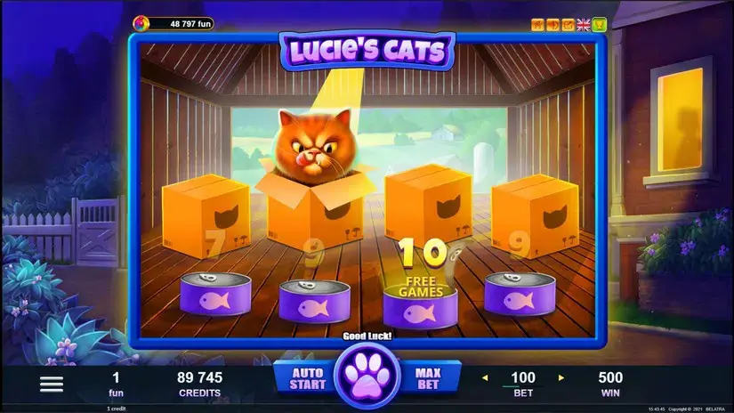 Lucie’s Cats slot screenshot 4