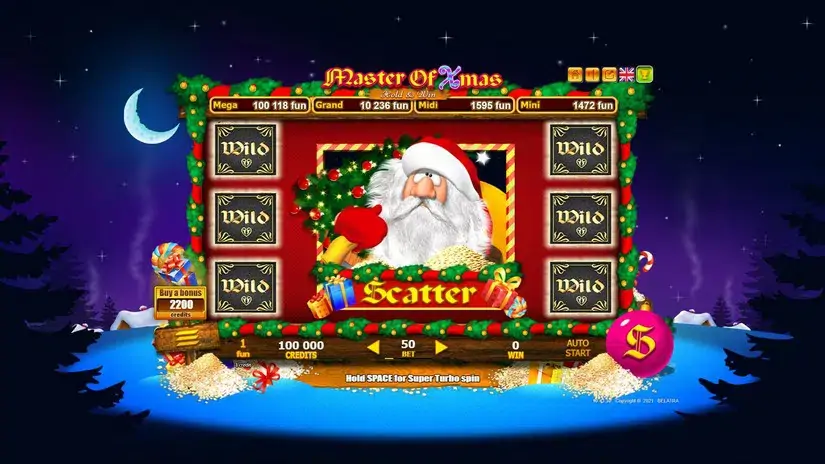 Master of Xmas slot screenshot 