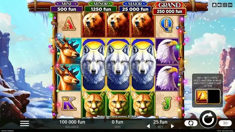 Winter Thunder slot screenshot 