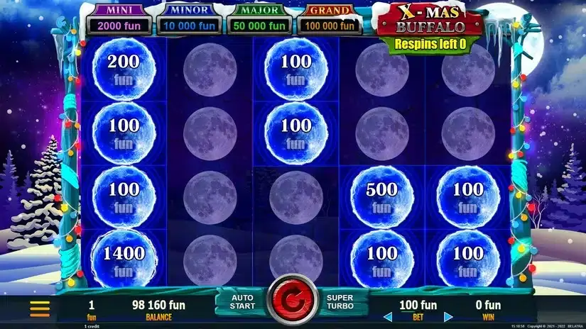 X-Mas Buffalo slot screenshot 6