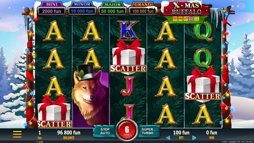 X-Mas Buffalo slot screenshot 7