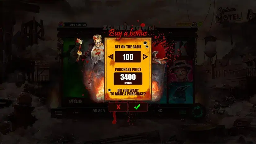 Zombie Town slot screenshot 3