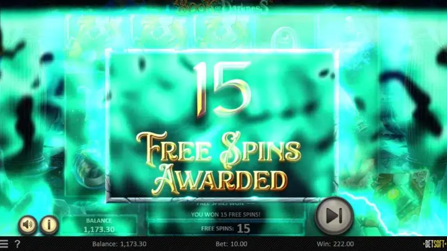 Book of Darkness slot screenshot 3