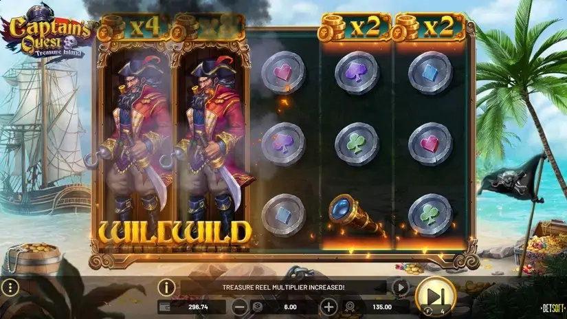 Captain’s Quest Treasure Island slot screenshot 6