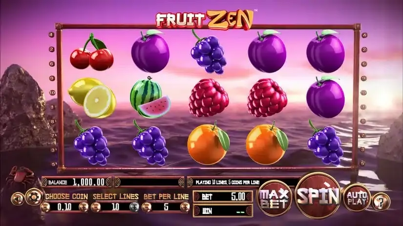 Fruit Zen slot screenshot 