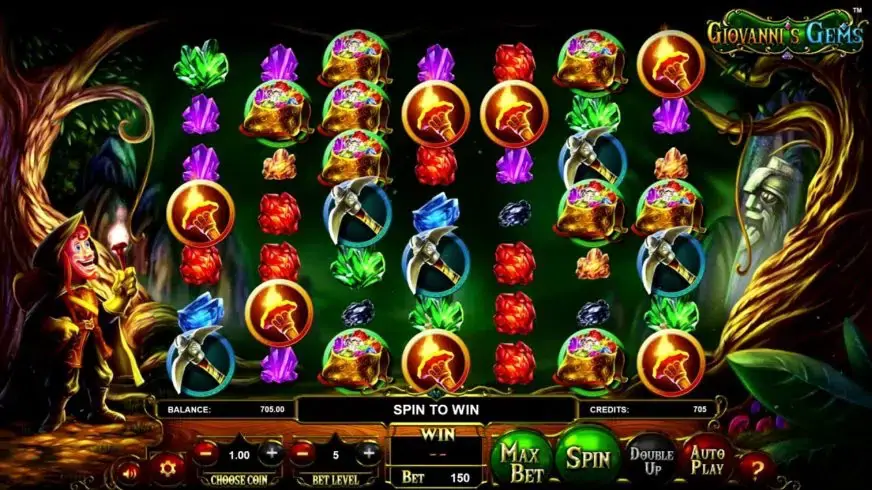 Giovanni’s Gems slot screenshot 1
