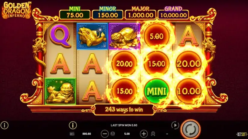 Golden Dragon Inferno slot screenshot 6
