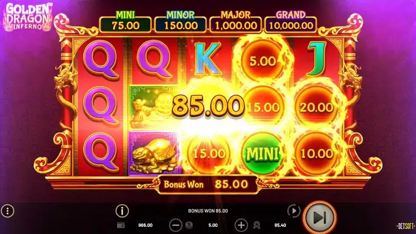 Golden Dragon Inferno slot screenshot 