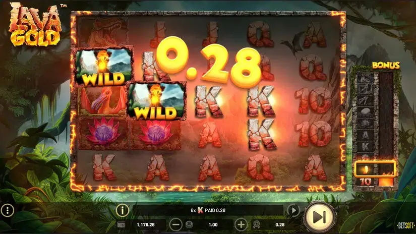 Lava Gold slot screenshot 2