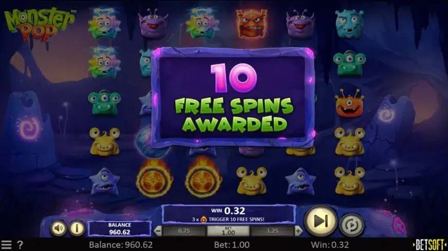 Monster Pop slot screenshot 4